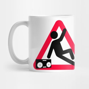 Caution Breakdancing Mug